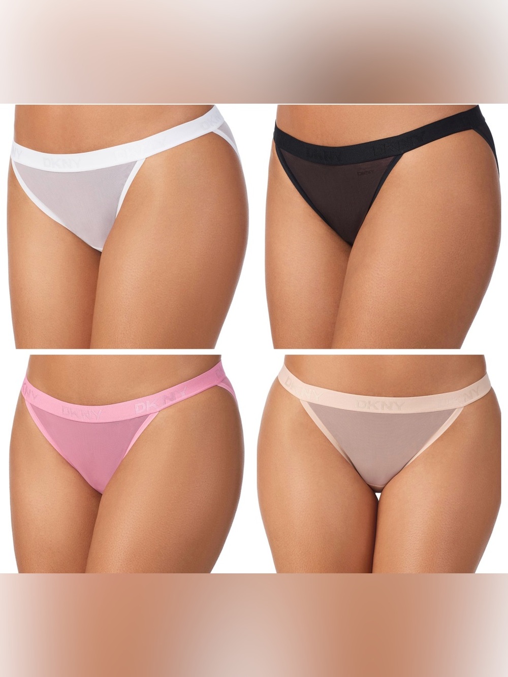DKNY 5-Pack Mesh Bikini Briefs